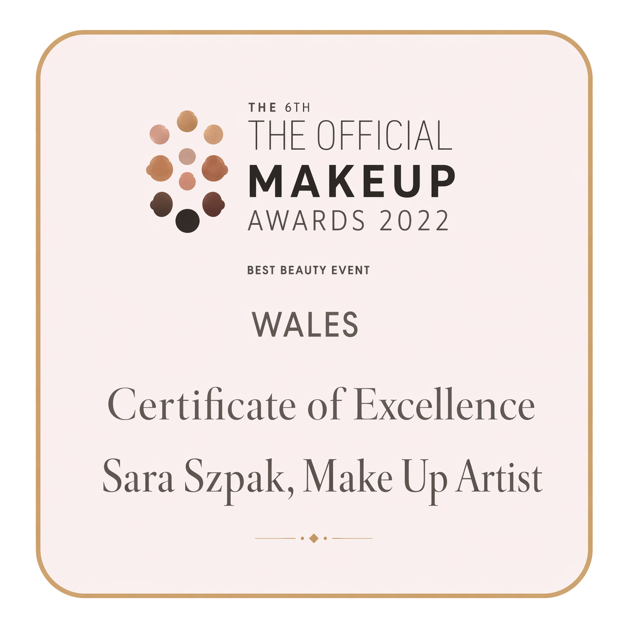 Creative Make Up Artist of the Year 2019 award